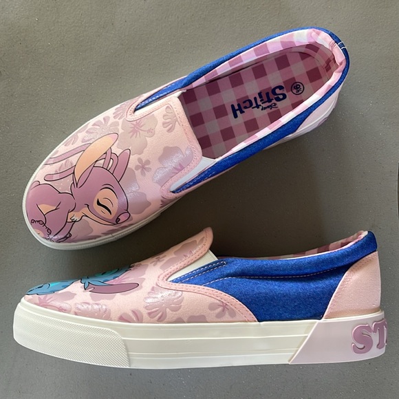 Women’s Disney Stitch Low Top Slip On Sneaker 9 1/2 NWOT Groundup w/lic STITCH - Picture 16 of 16